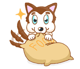 Pop and Loo Huskyfamily sticker #3454915