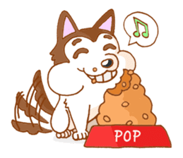 Pop and Loo Huskyfamily sticker #3454917