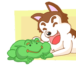 Pop and Loo Huskyfamily sticker #3454925