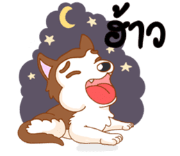 Pop and Loo Huskyfamily sticker #3454932