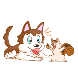 Pop and Loo Huskyfamily sticker #3454937