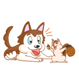 Pop and Loo Huskyfamily sticker #3454937