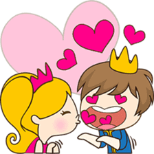 Sweet Royal couple sticker #3455201