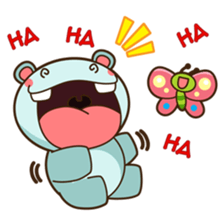 Hiro the happy hippo sticker #3455320