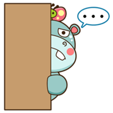 Hiro the happy hippo sticker #3455338