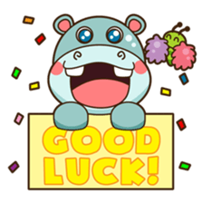 Hiro the happy hippo sticker #3455342