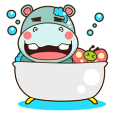 Hiro the happy hippo sticker #3455351