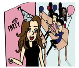 Happy Busy Girls sticker #3457191