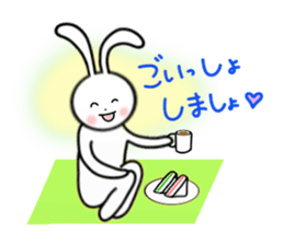 Slim rabbit stickers sticker #3457441