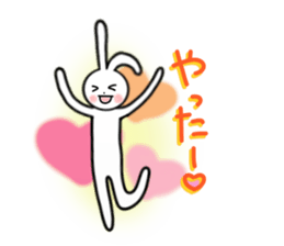 Slim rabbit stickers sticker #3457446