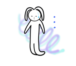 Slim rabbit stickers sticker #3457459