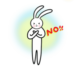 Slim rabbit stickers sticker #3457469