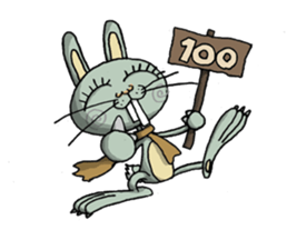 ELEGANT KIIMO Rabbit 1 sticker #3457621
