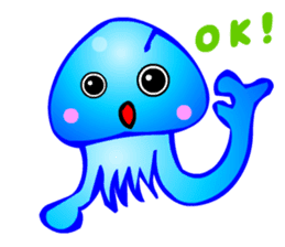 Kawaii Jellyfish sticker #3457762