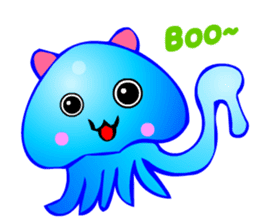 Kawaii Jellyfish sticker #3457765
