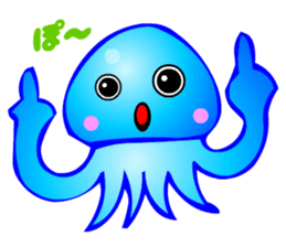 Kawaii Jellyfish sticker #3457771