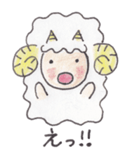 Sheep of the sheep world sticker #3458133