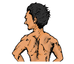 MUSCLE GREAT SATAN! sticker #3458442