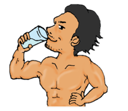 MUSCLE GREAT SATAN! sticker #3458461