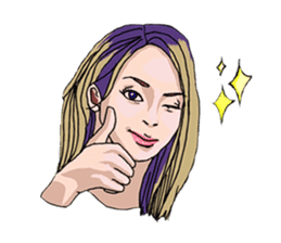 trendy girls sticker #3458634