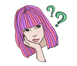 trendy girls sticker #3458635