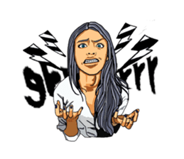 trendy girls sticker #3458638