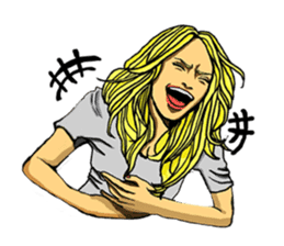 trendy girls sticker #3458643