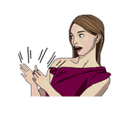 trendy girls sticker #3458646