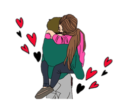 trendy girls sticker #3458650