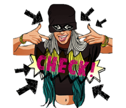 trendy girls sticker #3458653