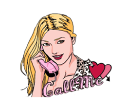 trendy girls sticker #3458656