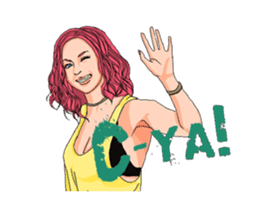 trendy girls sticker #3458657