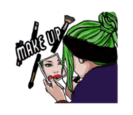 trendy girls sticker #3458663