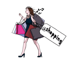 trendy girls sticker #3458666