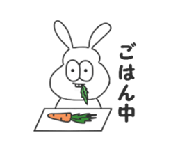 Thick rabbit3 sticker #3458719