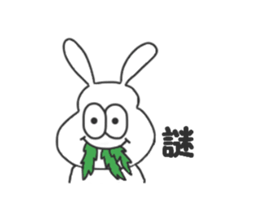 Thick rabbit3 sticker #3458733