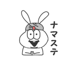 Thick rabbit3 sticker #3458739