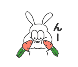 Thick rabbit3 sticker #3458744
