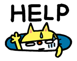 The easygoing cat (World) sticker #3459119