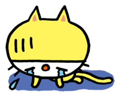 The easygoing cat (World) sticker #3459149