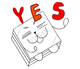 Bean-jam-filled wafers dog's daily sticker #3459434