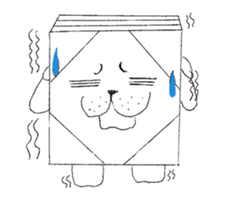 Bean-jam-filled wafers dog's daily sticker #3459438