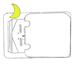 Bean-jam-filled wafers dog's daily sticker #3459439