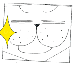 Bean-jam-filled wafers dog's daily sticker #3459441