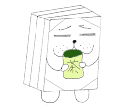 Bean-jam-filled wafers dog's daily sticker #3459445