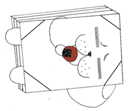 Bean-jam-filled wafers dog's daily sticker #3459446