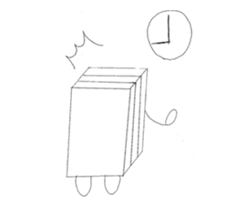 Bean-jam-filled wafers dog's daily sticker #3459448