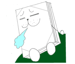 Bean-jam-filled wafers dog's daily sticker #3459450