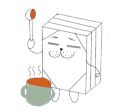 Bean-jam-filled wafers dog's daily sticker #3459455