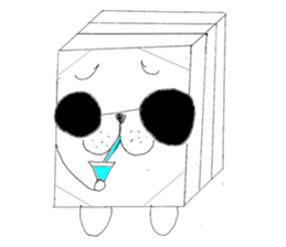 Bean-jam-filled wafers dog's daily sticker #3459456